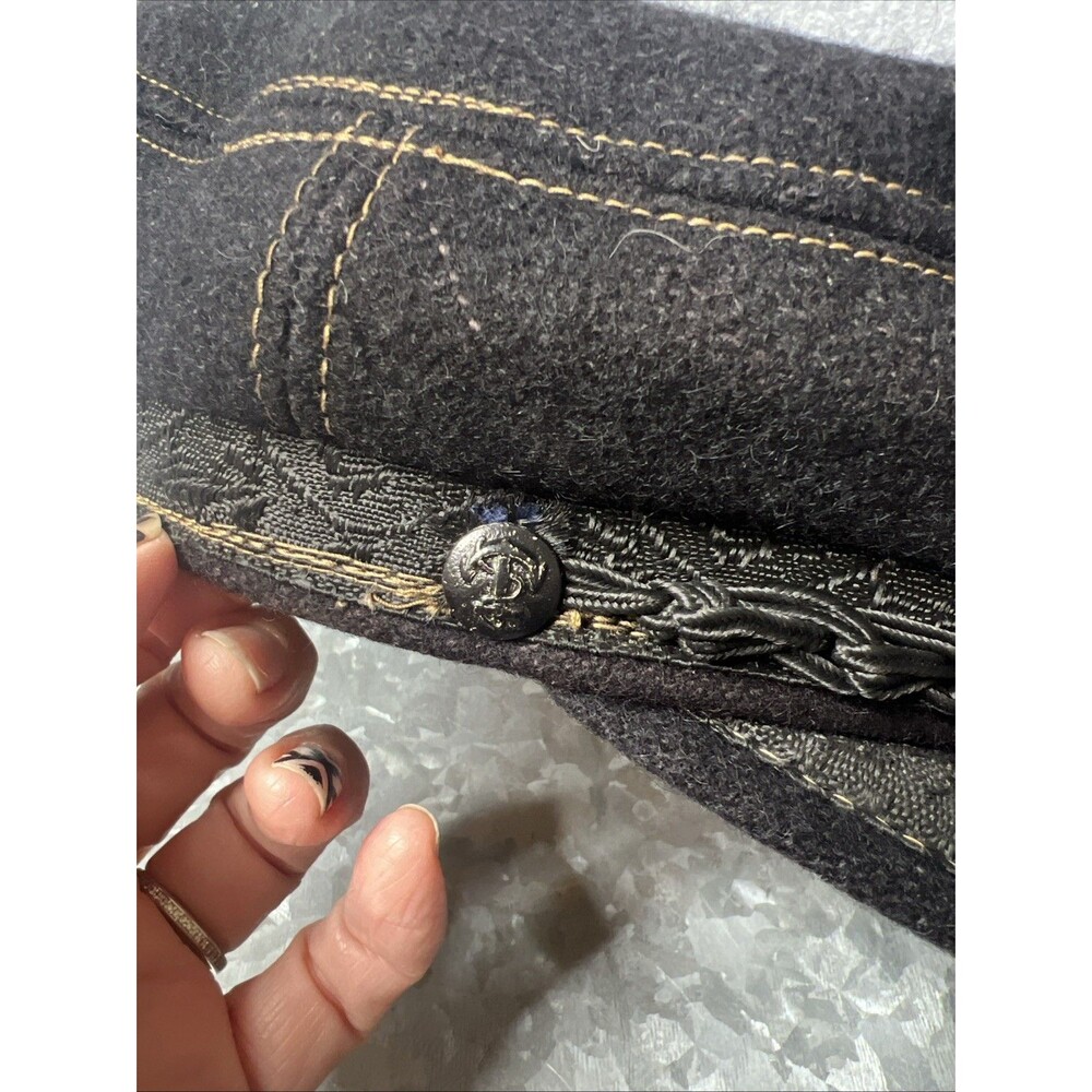 Aegean Greek Fishermans Cap Wool Blend approx. 23 inch - Picture 5 of 11